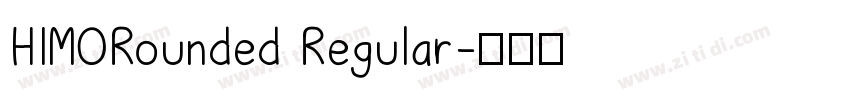 HIMORounded Regular字体转换